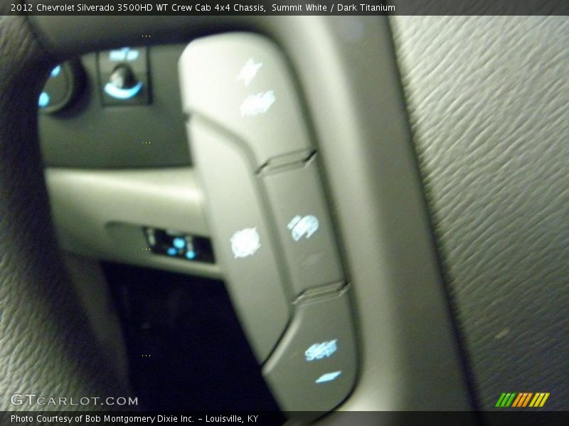 Summit White / Dark Titanium 2012 Chevrolet Silverado 3500HD WT Crew Cab 4x4 Chassis