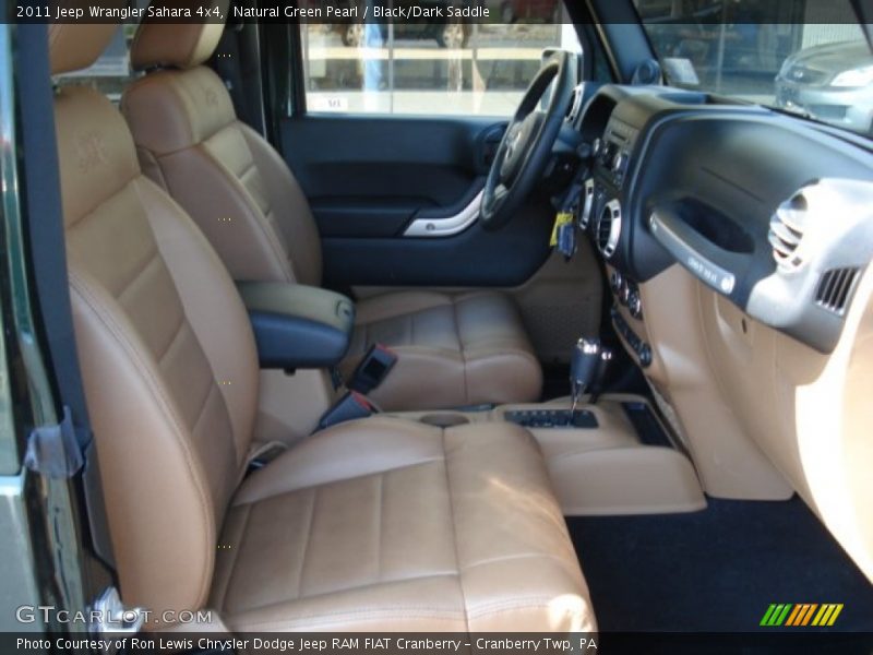 Natural Green Pearl / Black/Dark Saddle 2011 Jeep Wrangler Sahara 4x4
