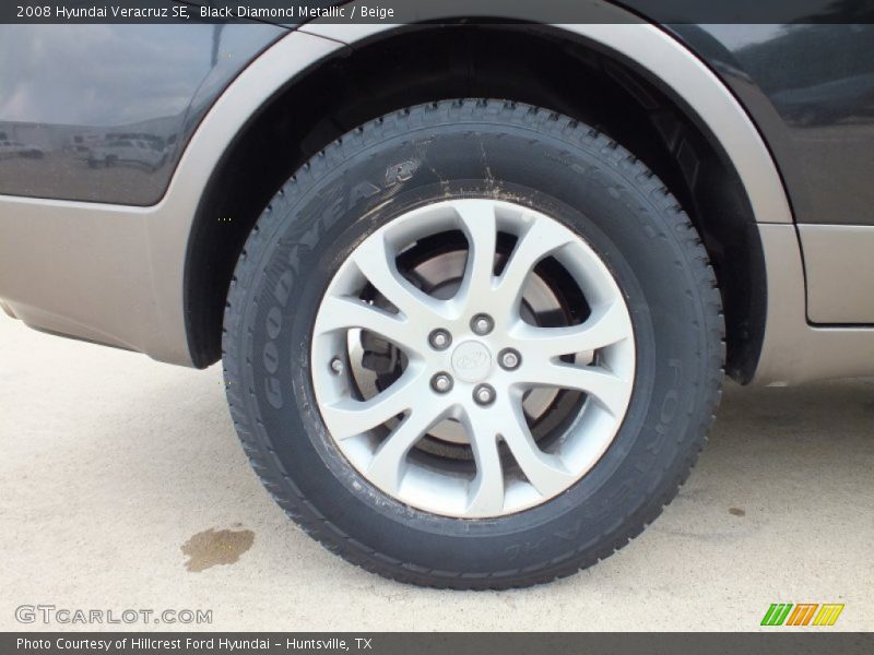 Black Diamond Metallic / Beige 2008 Hyundai Veracruz SE