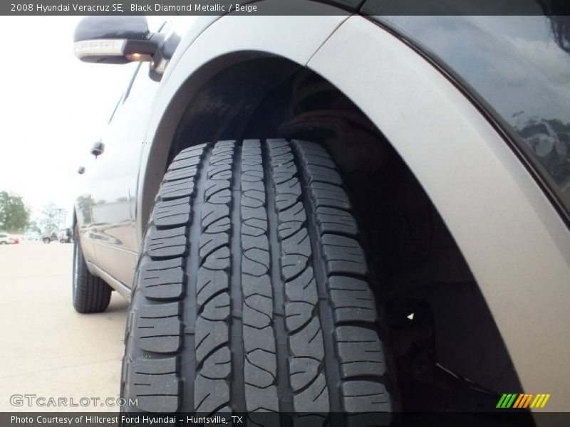 Black Diamond Metallic / Beige 2008 Hyundai Veracruz SE