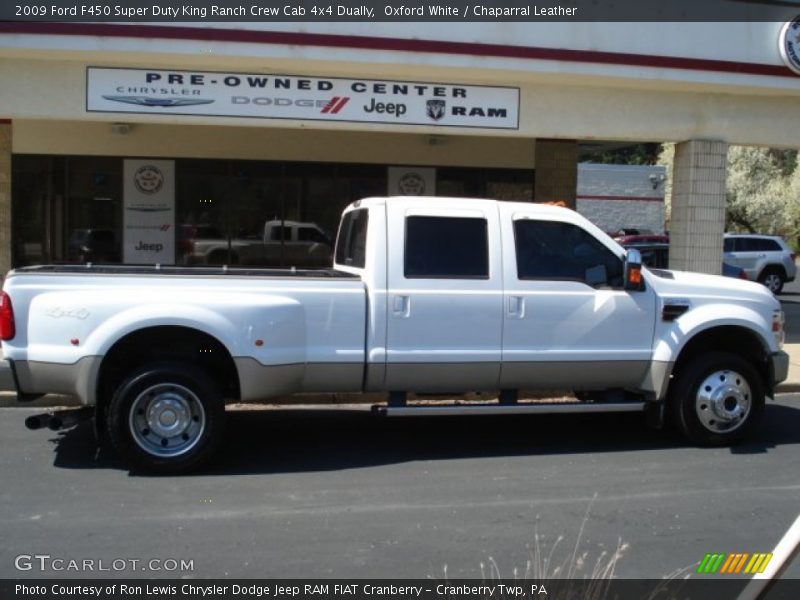 Oxford White / Chaparral Leather 2009 Ford F450 Super Duty King Ranch Crew Cab 4x4 Dually