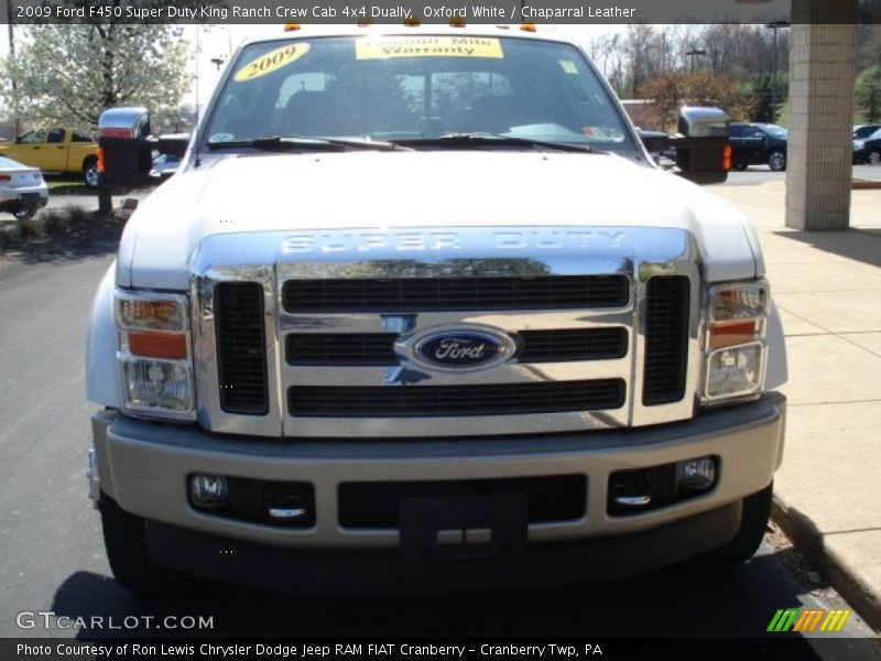 Oxford White / Chaparral Leather 2009 Ford F450 Super Duty King Ranch Crew Cab 4x4 Dually