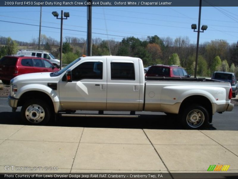 Oxford White / Chaparral Leather 2009 Ford F450 Super Duty King Ranch Crew Cab 4x4 Dually
