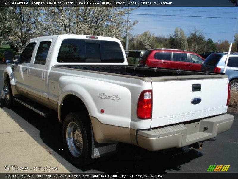 Oxford White / Chaparral Leather 2009 Ford F450 Super Duty King Ranch Crew Cab 4x4 Dually