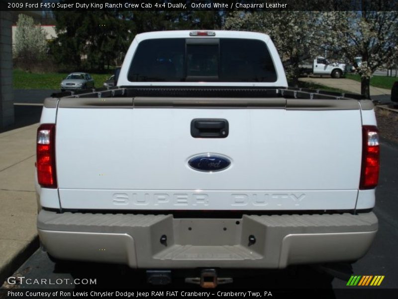 Oxford White / Chaparral Leather 2009 Ford F450 Super Duty King Ranch Crew Cab 4x4 Dually