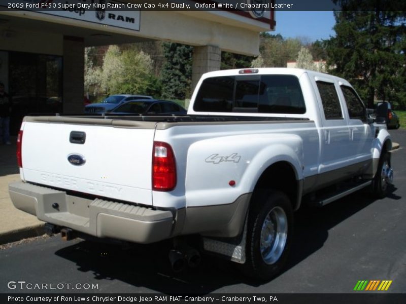 Oxford White / Chaparral Leather 2009 Ford F450 Super Duty King Ranch Crew Cab 4x4 Dually