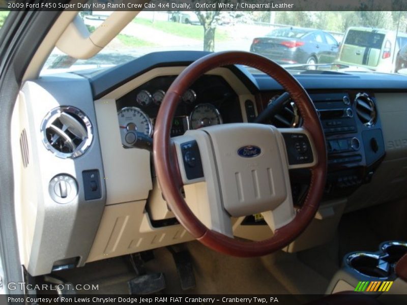 Oxford White / Chaparral Leather 2009 Ford F450 Super Duty King Ranch Crew Cab 4x4 Dually