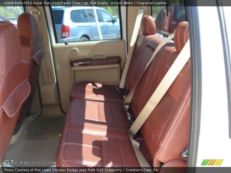 Rear Seat of 2009 F450 Super Duty King Ranch Crew Cab 4x4 Dually