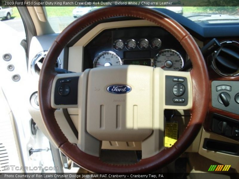 Oxford White / Chaparral Leather 2009 Ford F450 Super Duty King Ranch Crew Cab 4x4 Dually