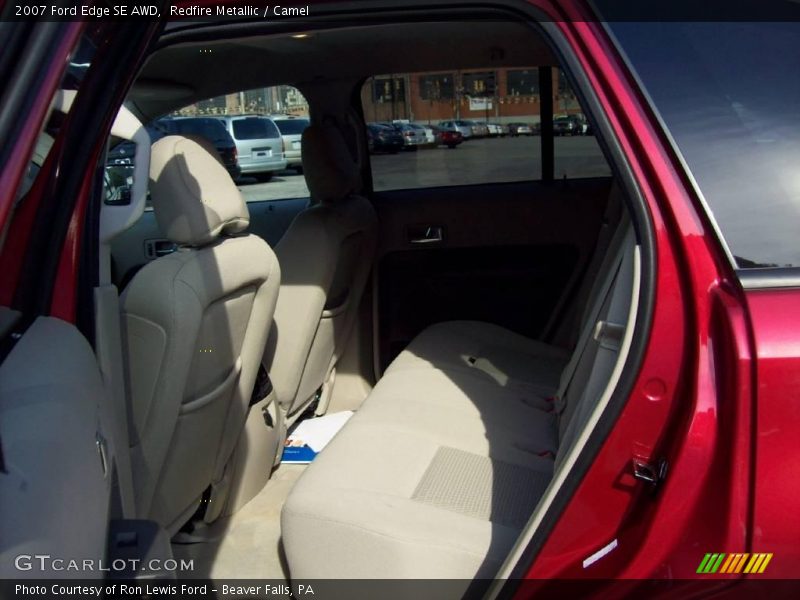 Redfire Metallic / Camel 2007 Ford Edge SE AWD