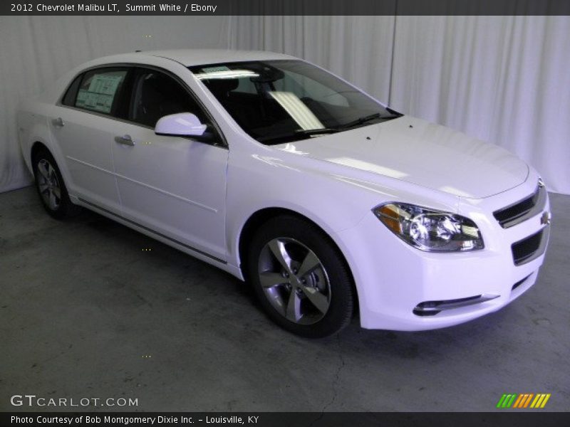 Summit White / Ebony 2012 Chevrolet Malibu LT