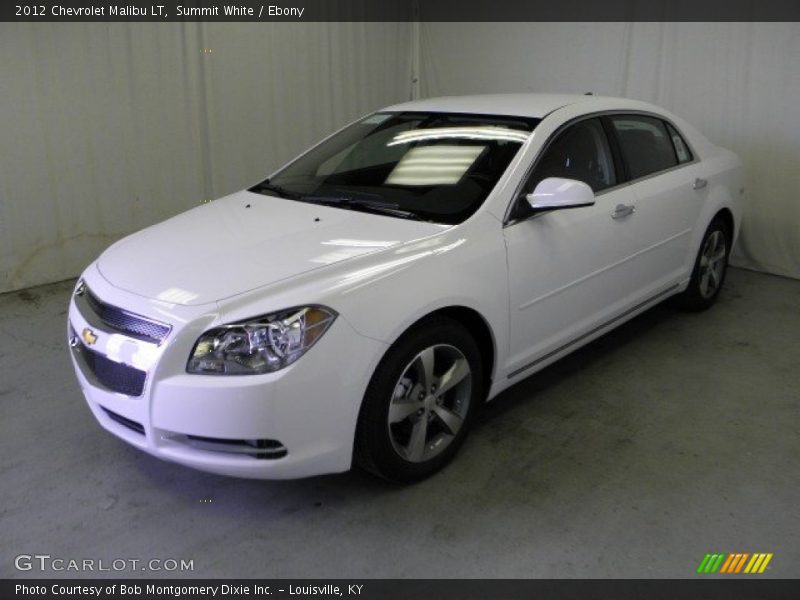 Summit White / Ebony 2012 Chevrolet Malibu LT