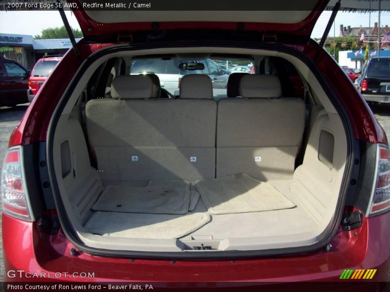 Redfire Metallic / Camel 2007 Ford Edge SE AWD