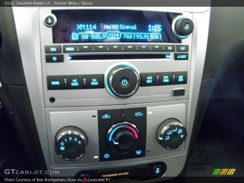 Summit White / Ebony 2012 Chevrolet Malibu LT