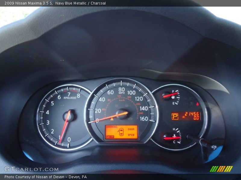 Navy Blue Metallic / Charcoal 2009 Nissan Maxima 3.5 S
