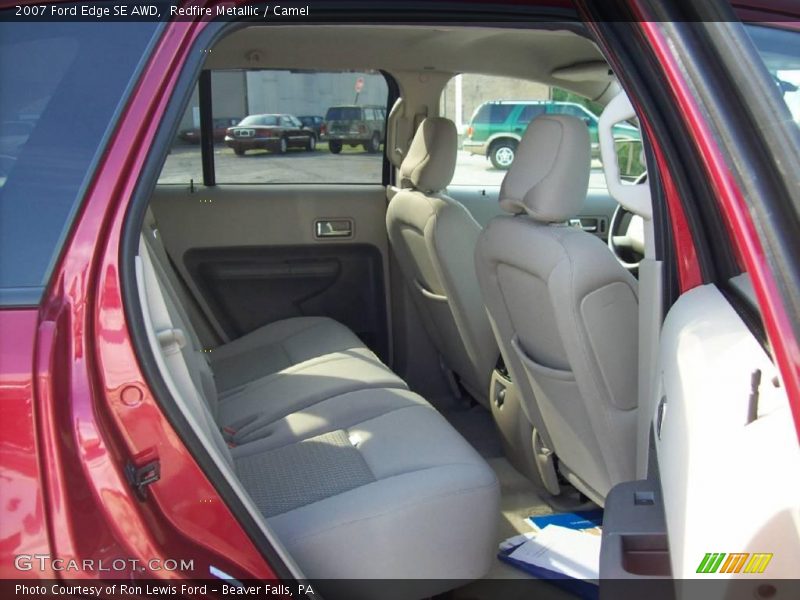 Redfire Metallic / Camel 2007 Ford Edge SE AWD