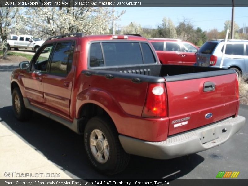 Toreador Red Metallic / Dark Graphite 2001 Ford Explorer Sport Trac 4x4