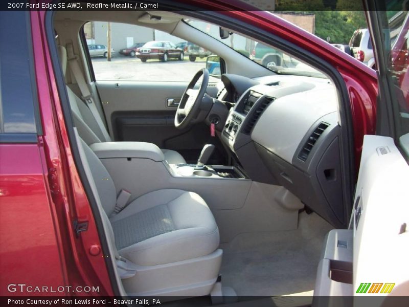Redfire Metallic / Camel 2007 Ford Edge SE AWD
