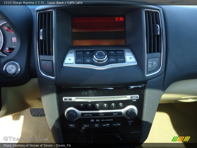 Super Black / Caffe Latte 2010 Nissan Maxima 3.5 SV