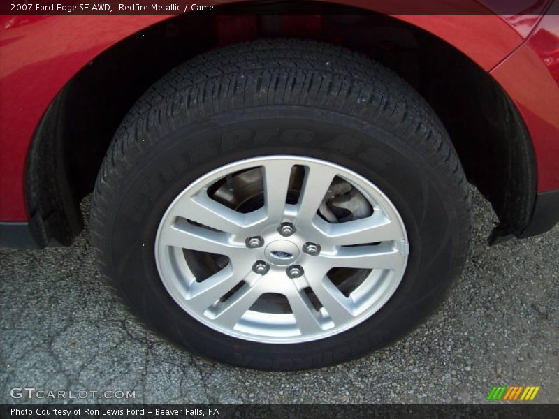 Redfire Metallic / Camel 2007 Ford Edge SE AWD