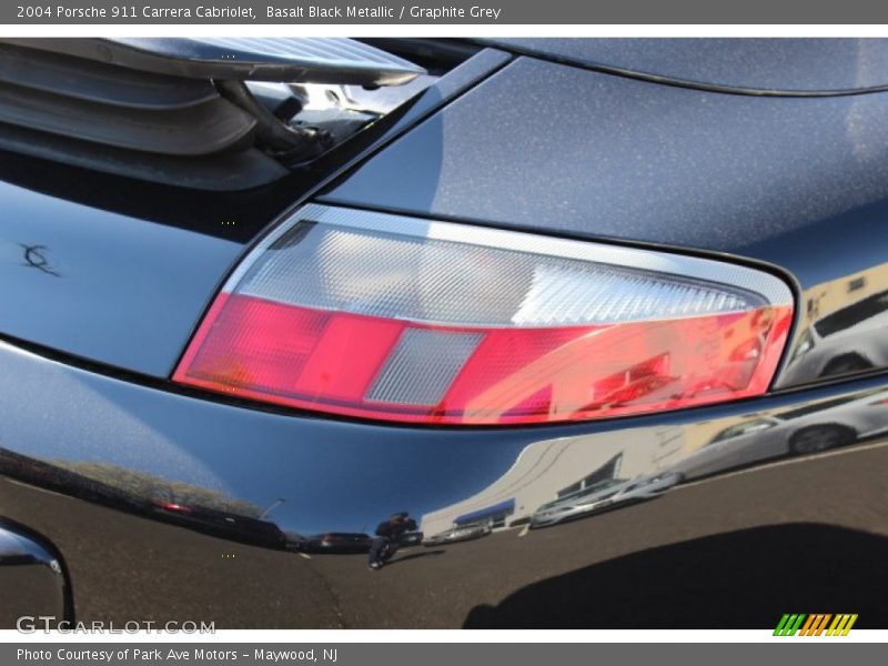 Basalt Black Metallic / Graphite Grey 2004 Porsche 911 Carrera Cabriolet