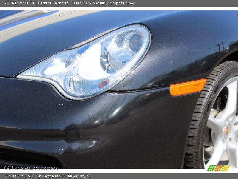 Basalt Black Metallic / Graphite Grey 2004 Porsche 911 Carrera Cabriolet