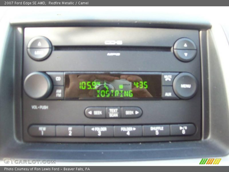 Redfire Metallic / Camel 2007 Ford Edge SE AWD