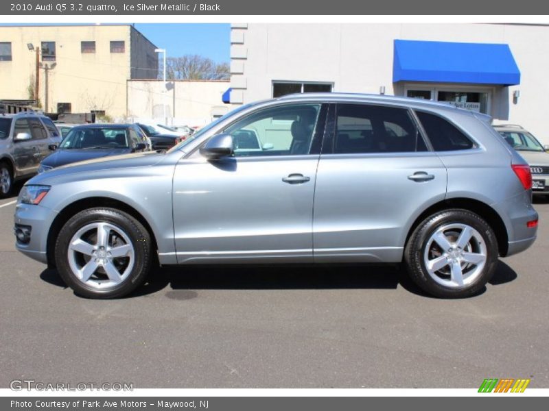 Ice Silver Metallic / Black 2010 Audi Q5 3.2 quattro