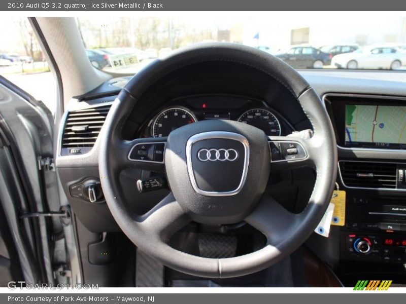 Ice Silver Metallic / Black 2010 Audi Q5 3.2 quattro