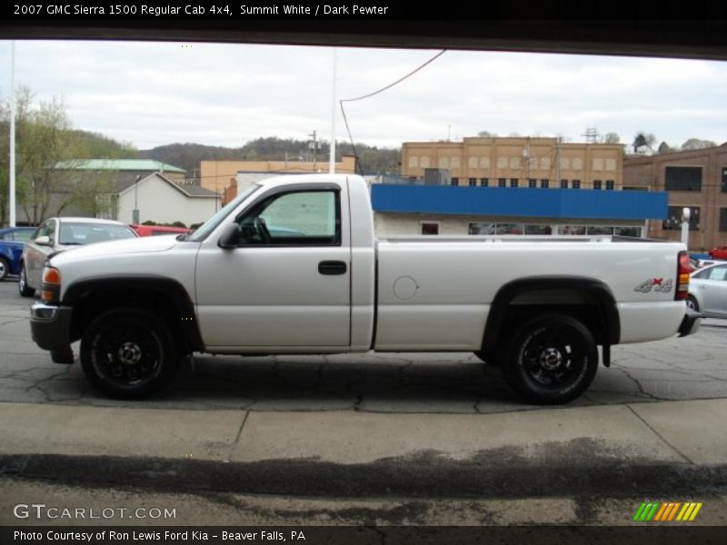 Summit White / Dark Pewter 2007 GMC Sierra 1500 Regular Cab 4x4