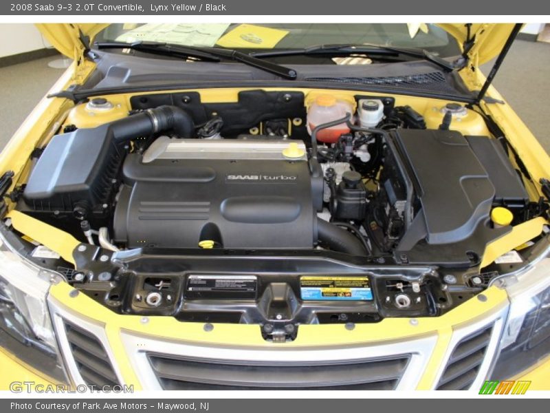  2008 9-3 2.0T Convertible Engine - 2.0 Liter Turbocharged DOHC 16-Valve 4 Cylinder