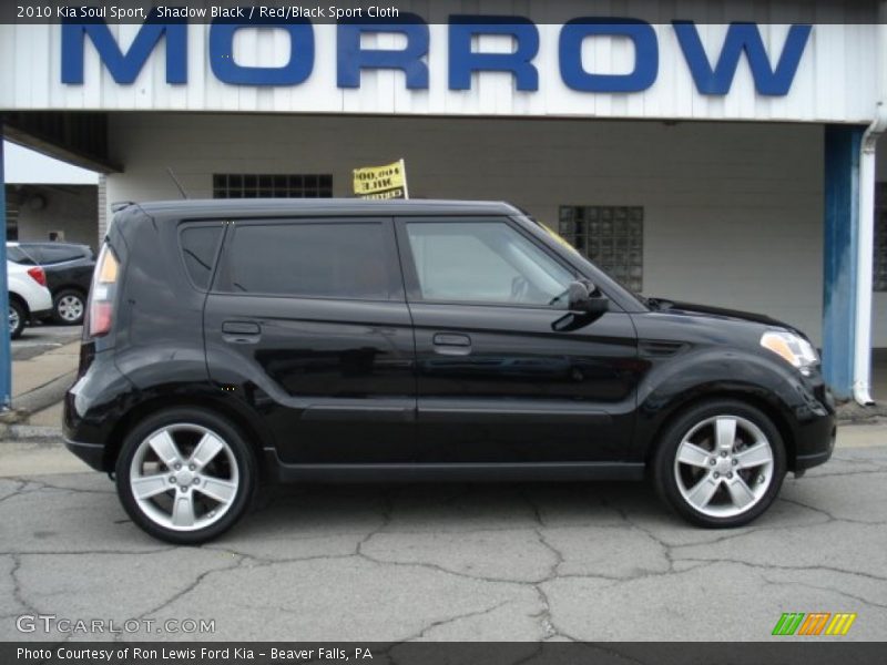 Shadow Black / Red/Black Sport Cloth 2010 Kia Soul Sport