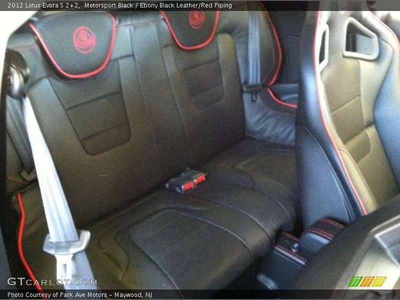Rear Seat of 2012 Evora S 2+2