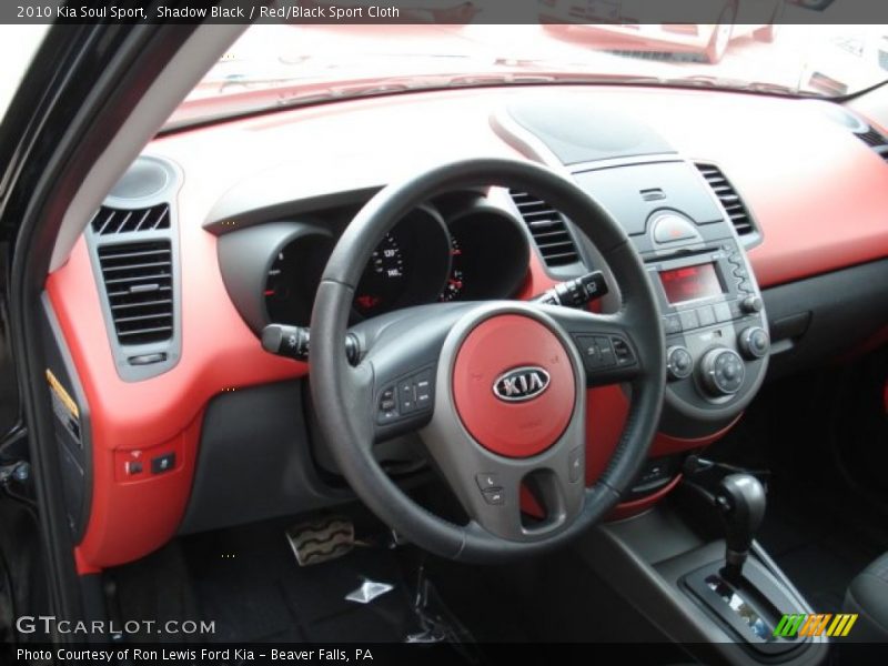 Dashboard of 2010 Soul Sport