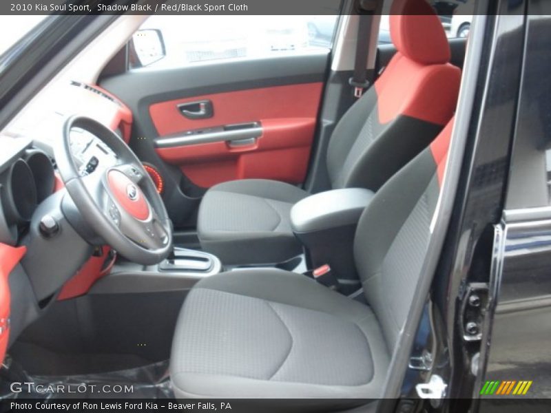  2010 Soul Sport Red/Black Sport Cloth Interior