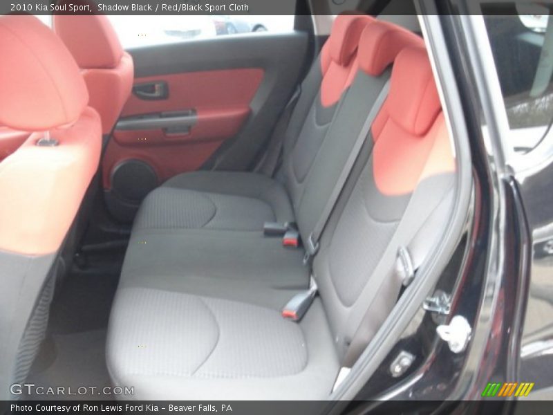  2010 Soul Sport Red/Black Sport Cloth Interior