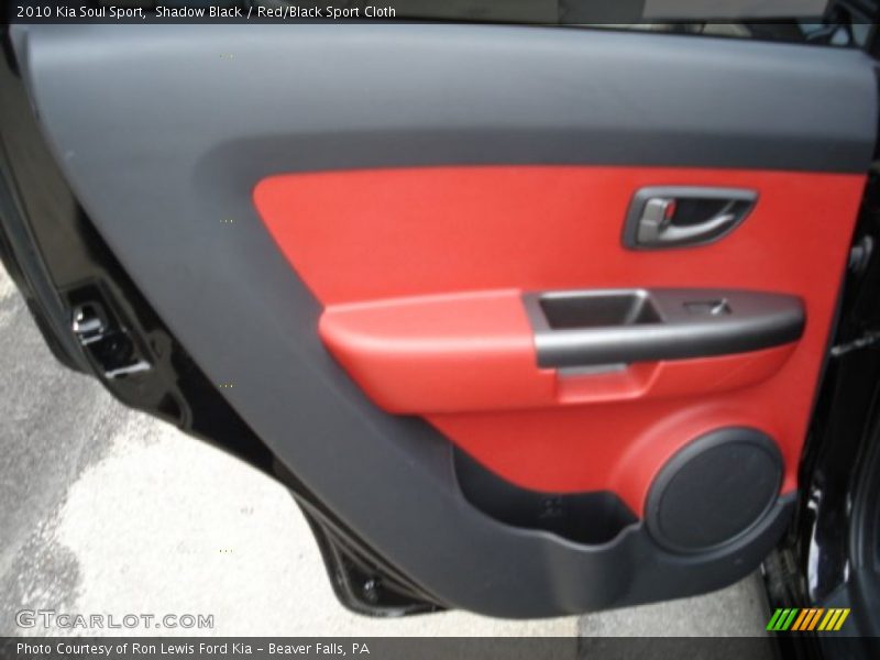 Shadow Black / Red/Black Sport Cloth 2010 Kia Soul Sport