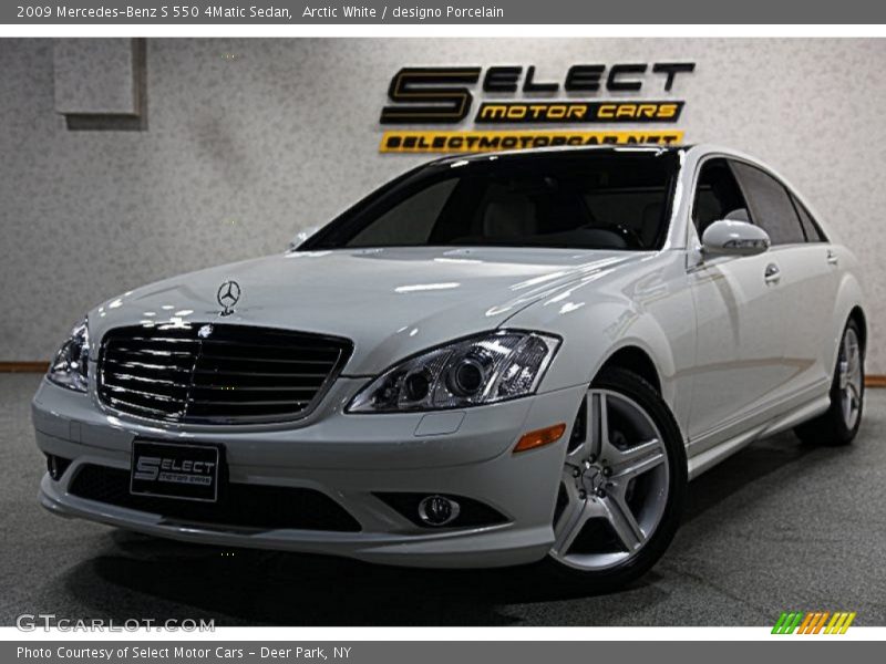 Arctic White / designo Porcelain 2009 Mercedes-Benz S 550 4Matic Sedan