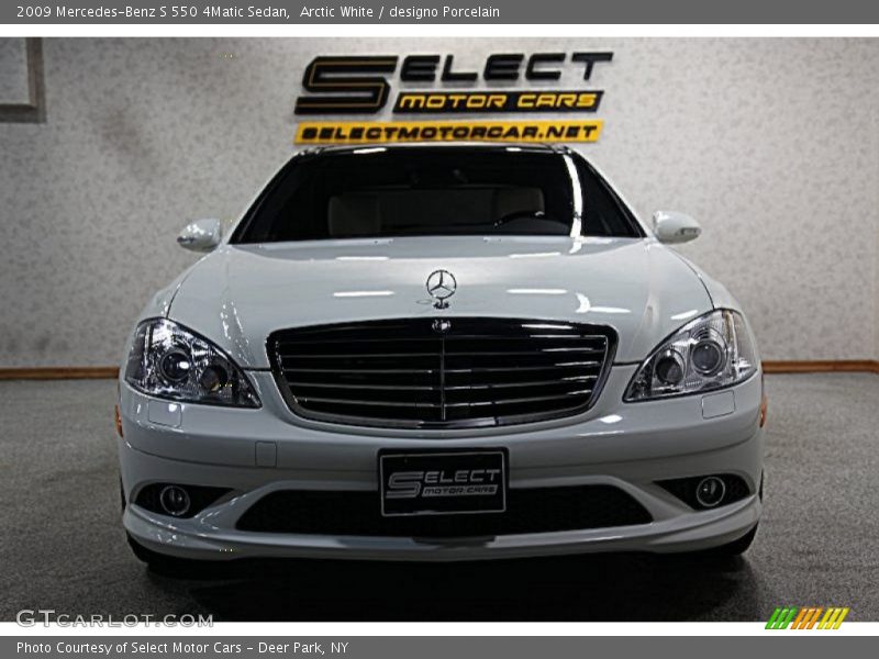 Arctic White / designo Porcelain 2009 Mercedes-Benz S 550 4Matic Sedan