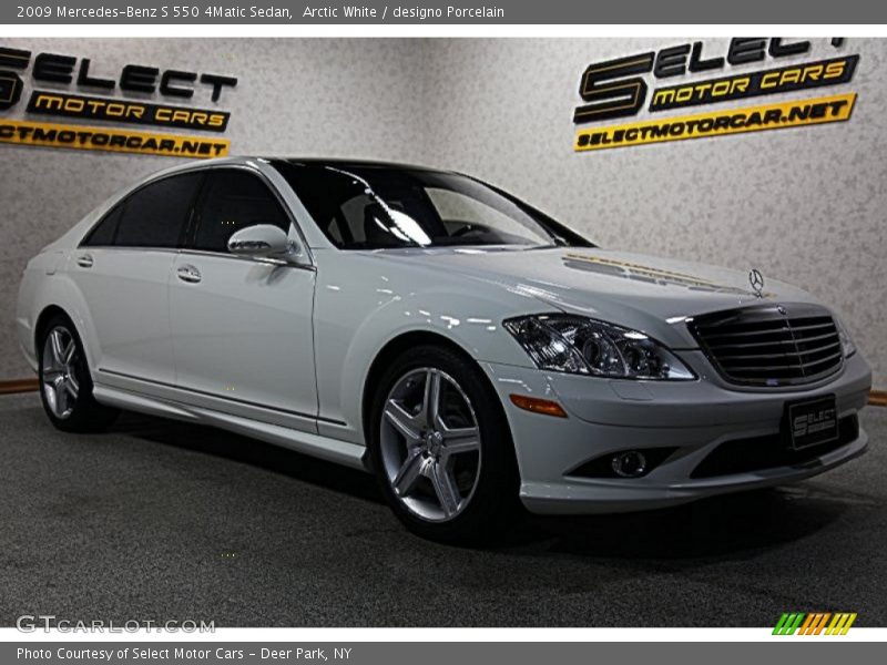Arctic White / designo Porcelain 2009 Mercedes-Benz S 550 4Matic Sedan