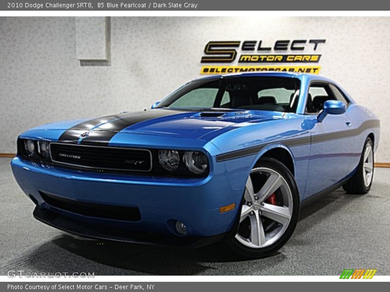 B5 Blue Pearlcoat / Dark Slate Gray 2010 Dodge Challenger SRT8