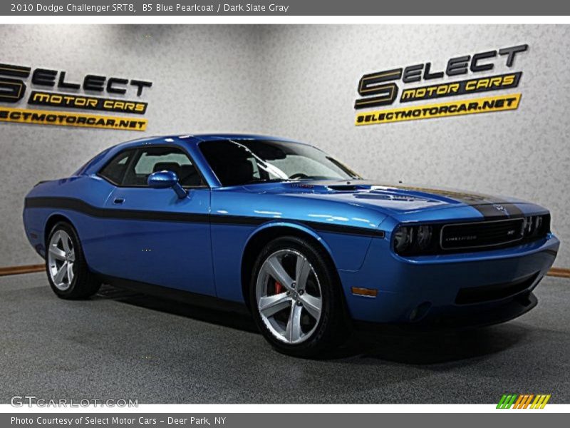 B5 Blue Pearlcoat / Dark Slate Gray 2010 Dodge Challenger SRT8