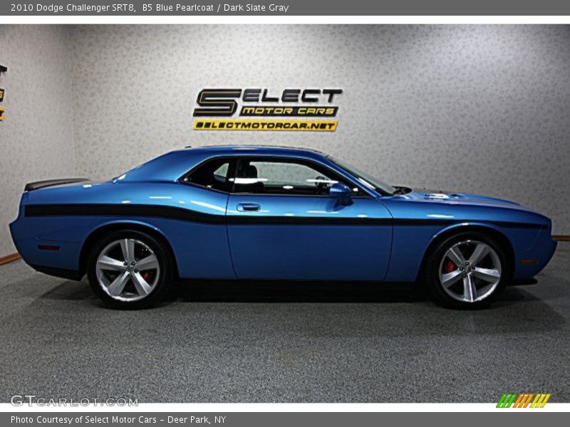 B5 Blue Pearlcoat / Dark Slate Gray 2010 Dodge Challenger SRT8