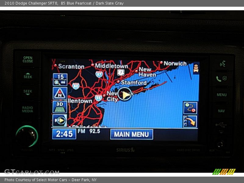 B5 Blue Pearlcoat / Dark Slate Gray 2010 Dodge Challenger SRT8