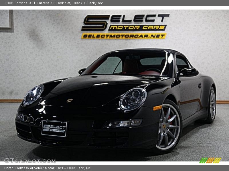 Black / Black/Red 2006 Porsche 911 Carrera 4S Cabriolet