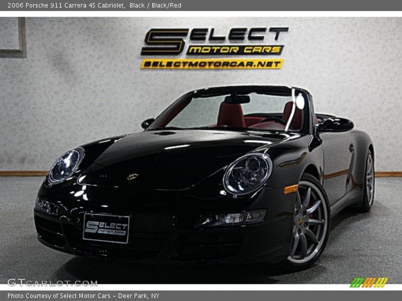 Black / Black/Red 2006 Porsche 911 Carrera 4S Cabriolet