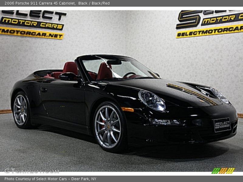 Black / Black/Red 2006 Porsche 911 Carrera 4S Cabriolet