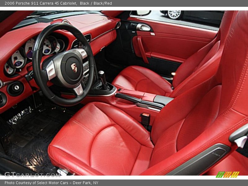 Black / Black/Red 2006 Porsche 911 Carrera 4S Cabriolet