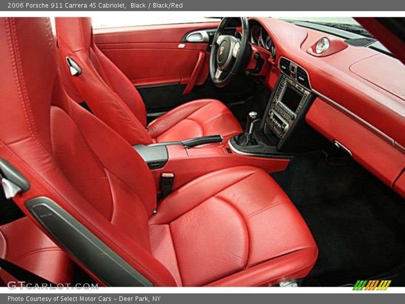 Black / Black/Red 2006 Porsche 911 Carrera 4S Cabriolet