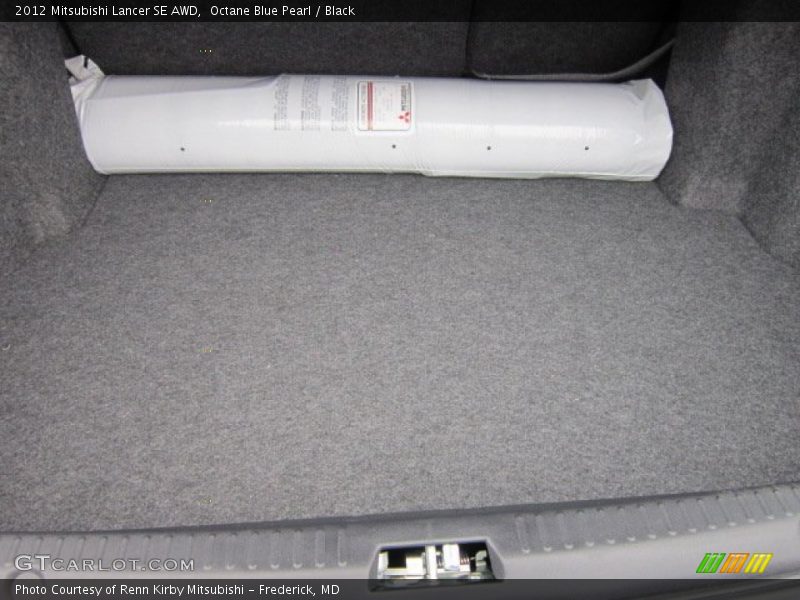 Octane Blue Pearl / Black 2012 Mitsubishi Lancer SE AWD